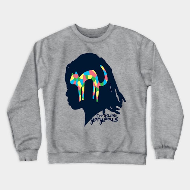 Michonne's Rainbow Cat Crewneck Sweatshirt by heydanger